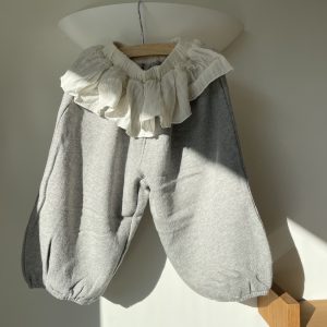 Ruffle Barrel Trouser Grey