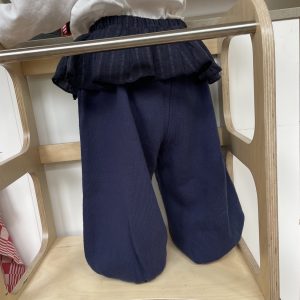 Ruffle Barrel Trouser Blue
