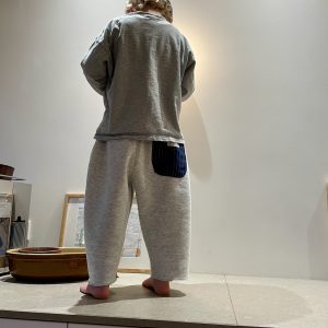 Barrel Trouser Grey & Blue